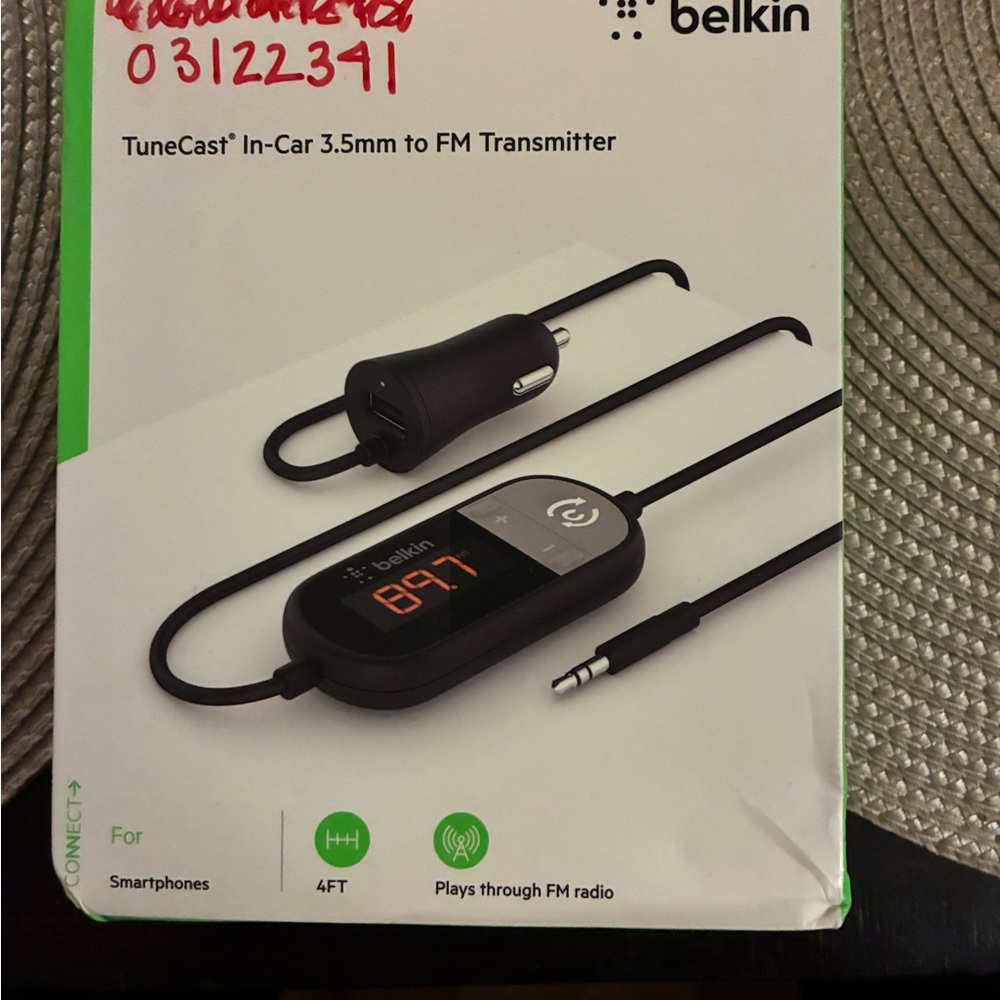 Belkin FM Transmitter with Black Design